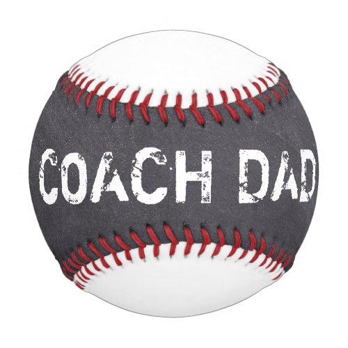 Custom Coach Dad Fathers day Baseball