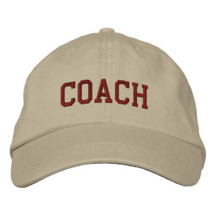 Custom Coach Gift Embroidered Baseball Cap