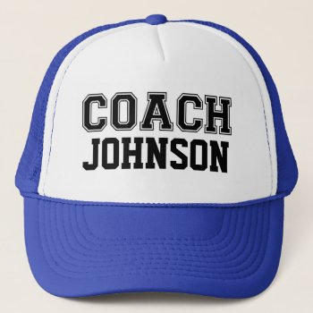 Custom Coach Hat by WorksaHeart at Zazzle