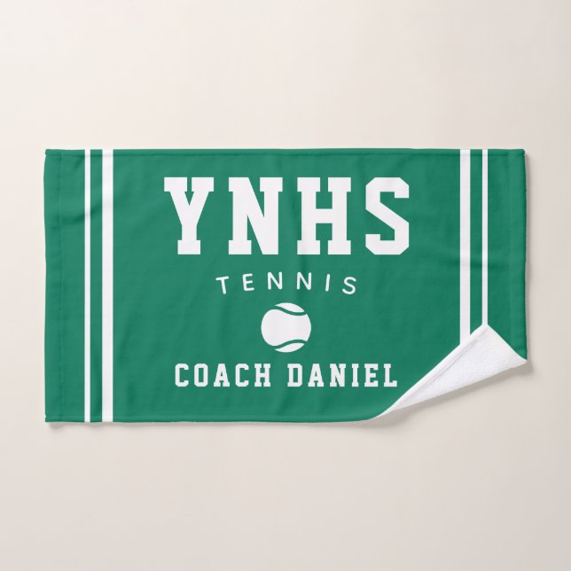 Custom Coach Towel – Personalized Tennis Team Gift (Hand Towel)