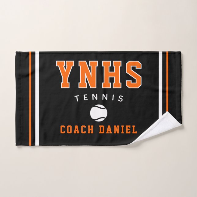 Custom Coach Towel – Personalized Tennis Team Gift (Hand Towel)