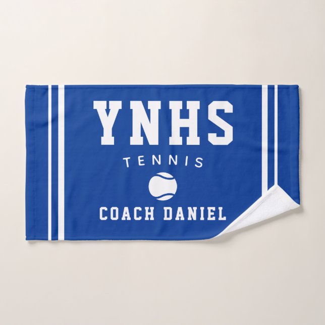 Custom Coach Towel – Personalized Tennis Team Gift (Hand Towel)