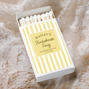 Custom Coastal Bachelorette Beachy & Fun Matchboxes