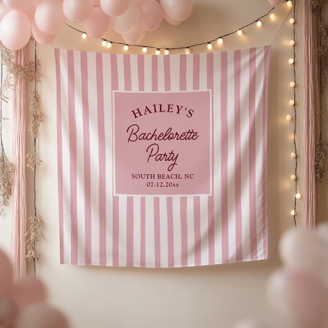 Custom Coastal Bachelorette Beachy & Fun Tapestry (Creator Uploaded)