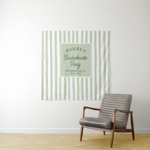 Custom Coastal Bachelorette Beachy & Fun Tapestry