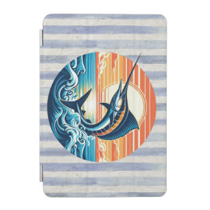 Custom Coastal/nautical/beach marlin sunset iPad Mini Cover