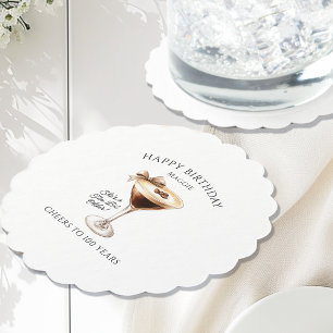 Custom Coaster 100th Birthday Espresso Martini