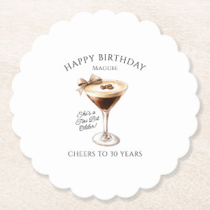 Custom Coaster 30th Birthday Espresso Martini