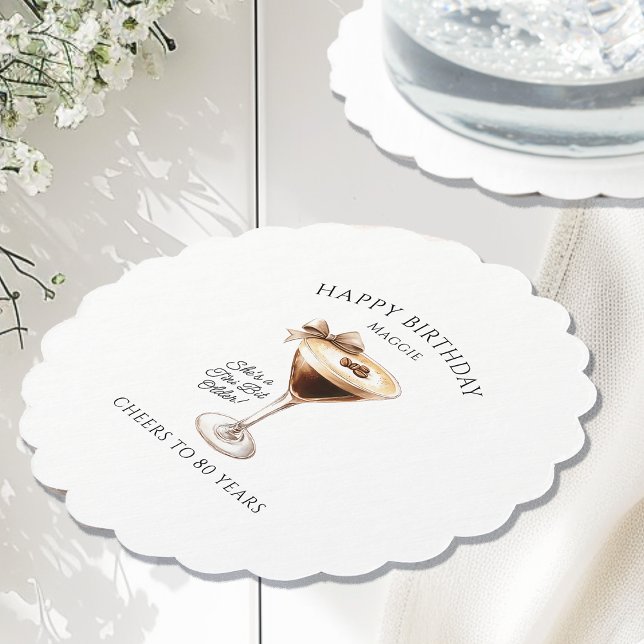 Custom Coaster 80th Birthday Espresso Martini (Creator Uploaded)