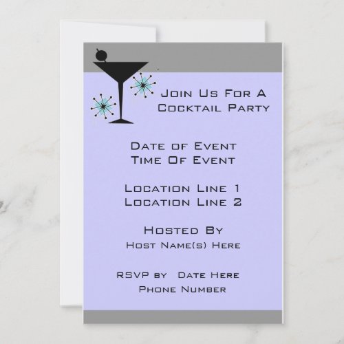 Custom Cocktail Party Invites