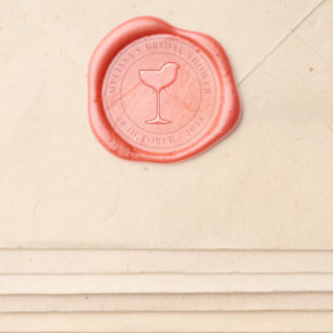 Custom Cocktail Theme Wax Seal Sticker