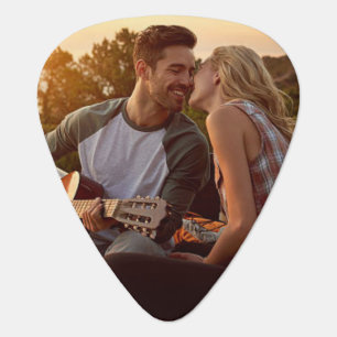 Custom Code Guitar Pick With Photo