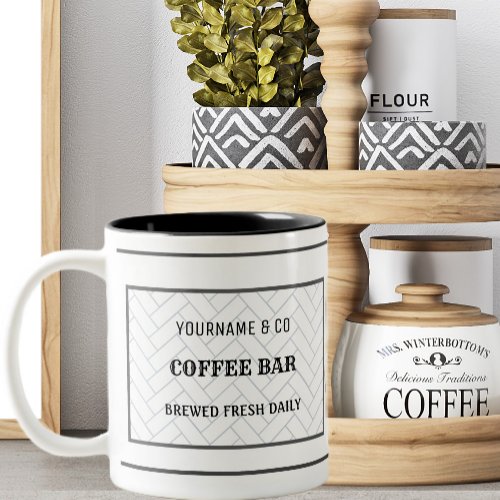 Custom Coffee Bar Coffee Lover Two_Tone Coffee Mug