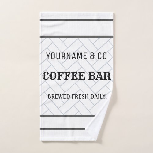 Custom Coffee Bar Modern Farmhouse Hand Towel