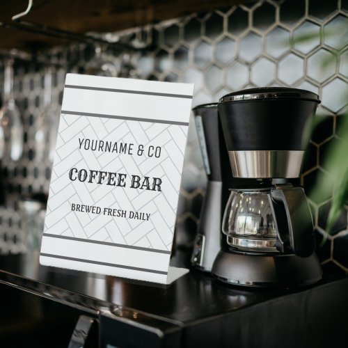 Custom Coffee Bar Modern Farmhouse Pedestal Sign