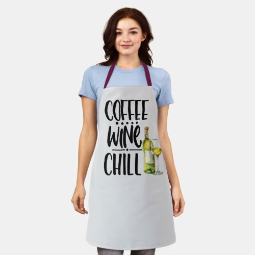 Custom Coffee Cook With Wine Chill Personalized Apron