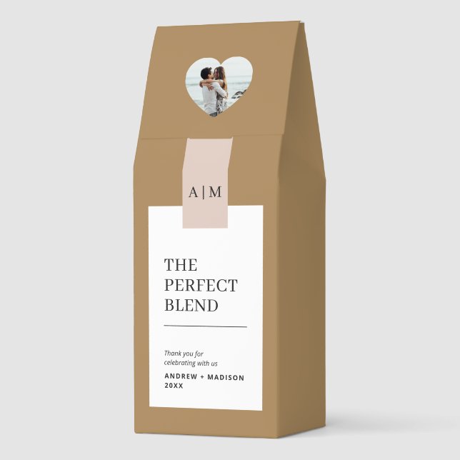 Custom Coffee Favor Wedding Coffee Roasted Coffee (Back)