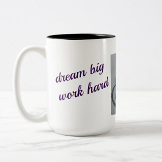 Custom Coffee Mug, Aesthetic Cup, Original Art Cof Two-Tone Coffee Mug