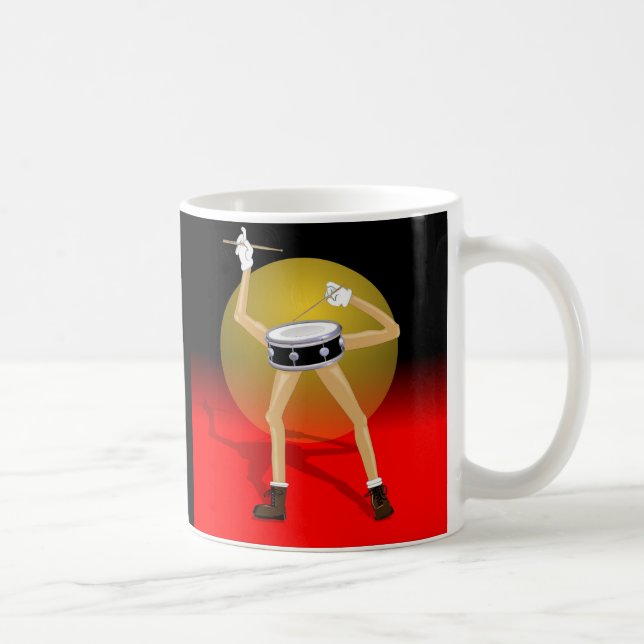 Custom Coffee Mug for drummers (Right)