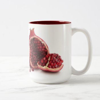 Custom Coffee Mugs--pomegranate Two-tone Coffee Mug by creativeconceptss at Zazzle