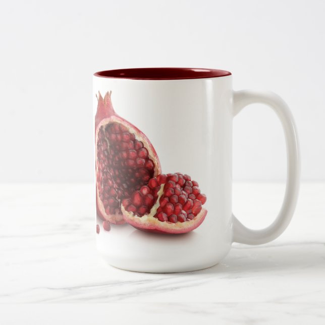 custom coffee mugs--POMEGRANATE Two-Tone Coffee Mug (Right)