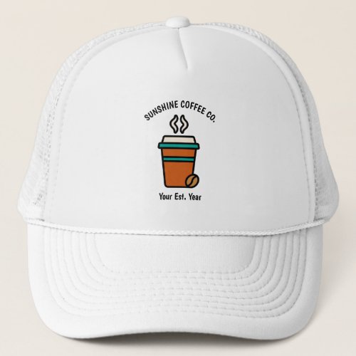 Custom Coffee Shop Business Trucker Hat