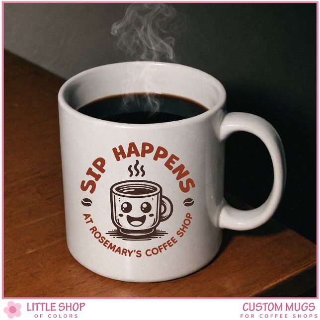 Custom Coffee Shop Café Coffee Bar Mug (Creator Uploaded)