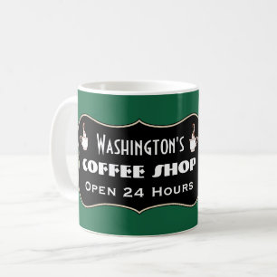 Custom Coffee Shop Mug Gift 