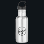 Custom Coffee Shop Restaurant Business Logo Stainless Steel Water Bottle<br><div class="desc">Custom Stainless Steel Water Bottle featuring your business logo,  perfect as merchandise available for customers to buy at a coffee shop,  cafe or restaurant,  or as a give away at a trade show or client gifts.</div>