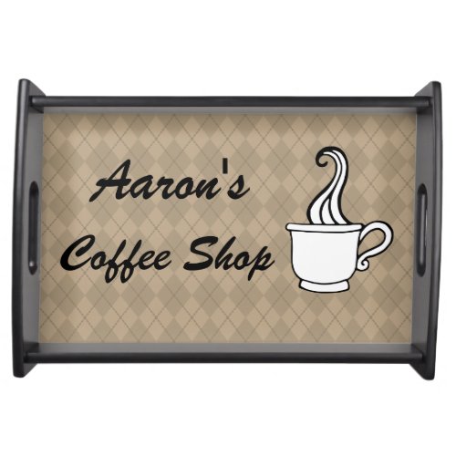 Custom Coffee Shop Serving Snack Decor Tray Gift