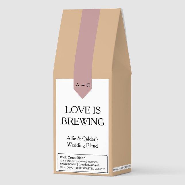 Custom Coffee Wedding Favor - Guest Gifts (Front)