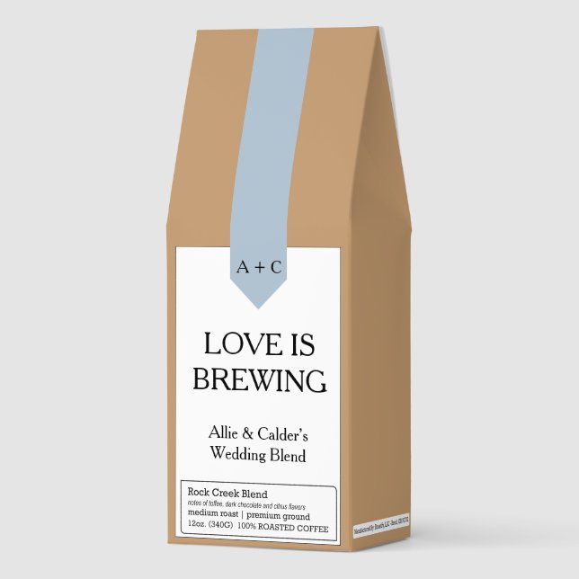 Custom Coffee Wedding Favor - Guest Gifts (Front)