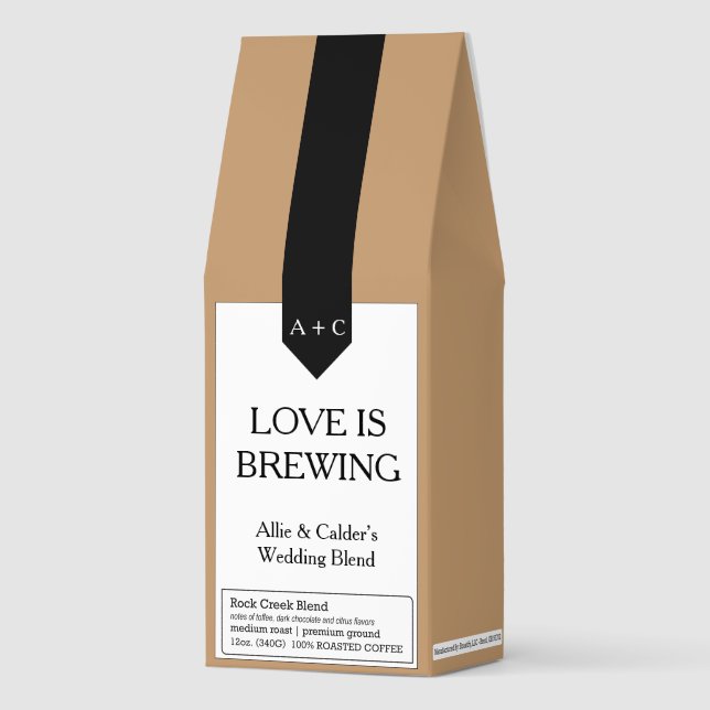 Custom Coffee Wedding Favor - Guest Gifts (Front)