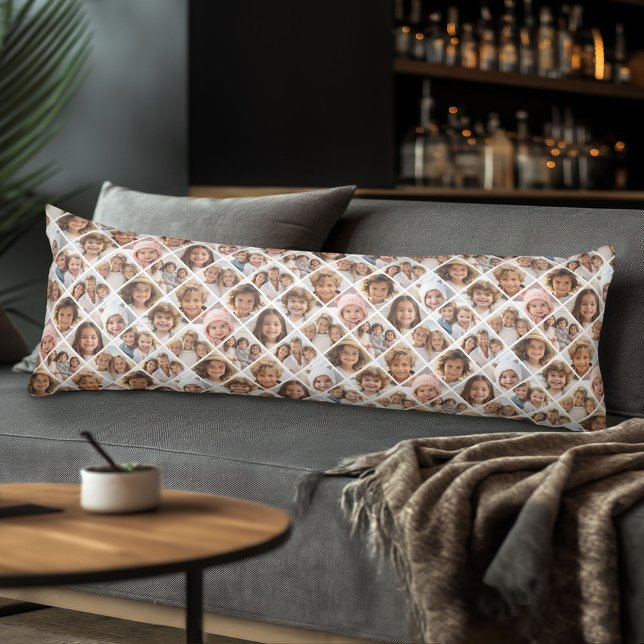 Custom Collage 12 Photo - All Over Pattern Body Pillow (Body Pillow with Photo Collage)