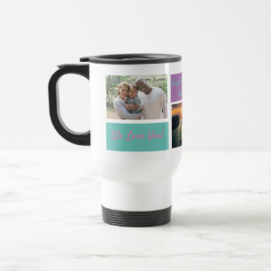 Custom Collage 3 Photo Personalized Grandma Travel Mug