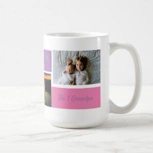Custom Collage 3 Photo Personalized Grandpa Mug