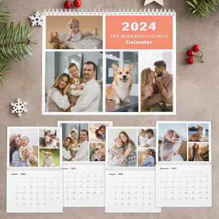 Custom Collage Modern Family - 40 Photo 2024 Calendar