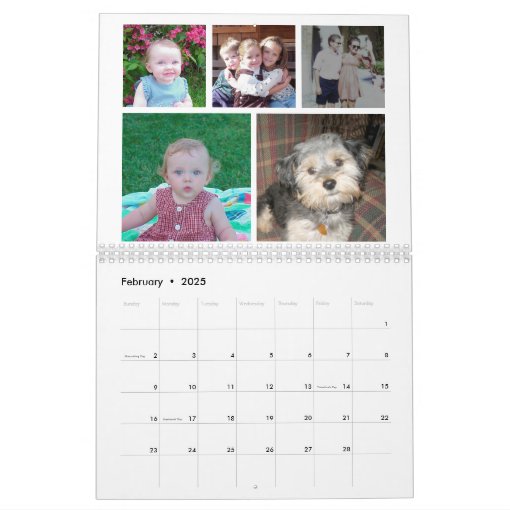 Custom Collage Modern Family - 60 Photo 2024 Calendar 