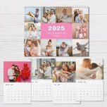 Custom Collage Modern Family Photo 2025 Calendar<br><div class="desc">Custom Collage Modern Family Photo 2025 Calendar. Add your favourite photos and create perfect calendar for 2025 year!</div>