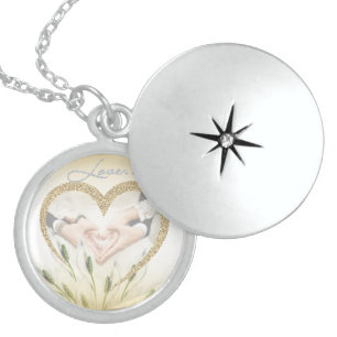 Custom Collar with Heart-Shape Photo Locket Necklace