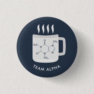 Custom College Chemistry Lab Staff Name Button
