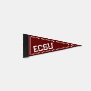 Custom College Dark Red Pennant Flag