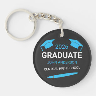 Custom College High School Graduation 2026 Keychain