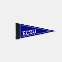 Custom College Navy Blue Pennant Flag