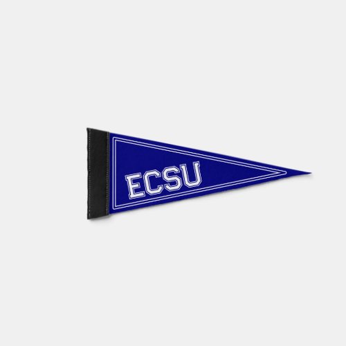 Custom College Navy Blue Pennant Flag