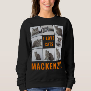 Custom College Photos and Name Personalized Womens Sweatshirt