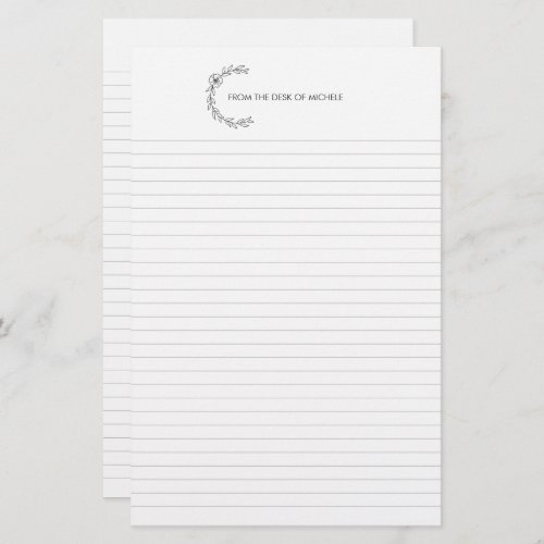 Custom College_Ruled Stationery Notepad