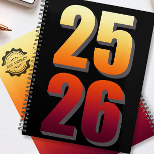 Custom College Semester Red Personal Planner