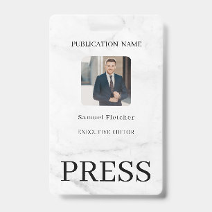Custom Color Add Logo Photo Photographer Press Bad Badge
