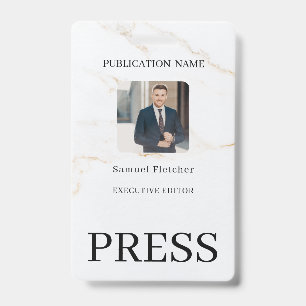 Custom Color Add Logo Photo Photographer Press Bad Badge
